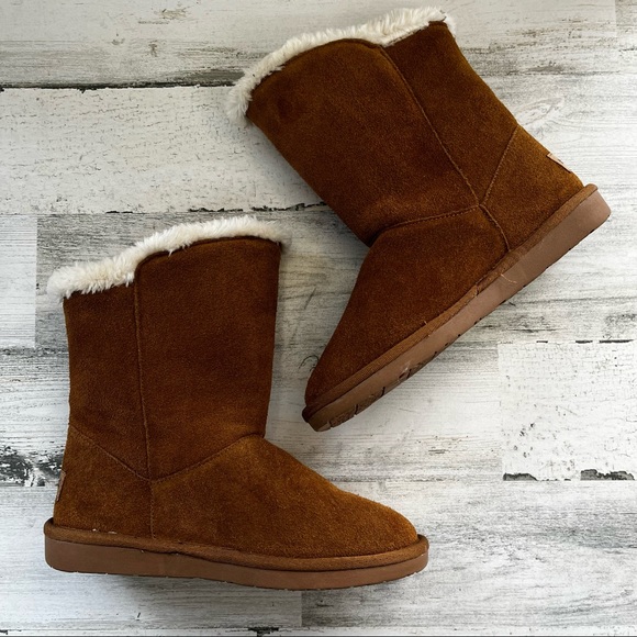 MINNETONKA Brown Suede Boots Size 6 - Picture 5 of 11